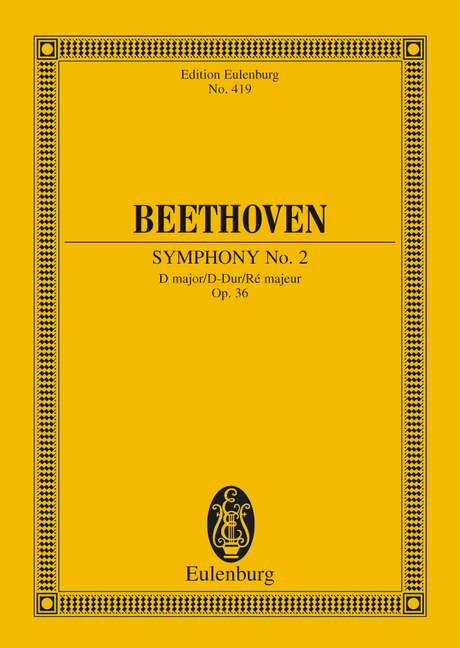 Beethoven: Symphony No. 2 D major Opus 36 (Study Score) published by Eulenburg